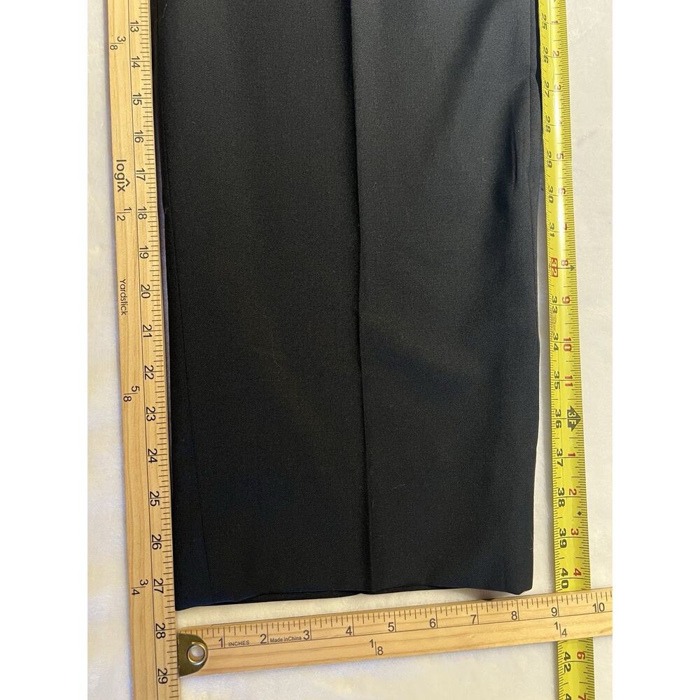 Vintage Hart Schaffner Marx 42R 34x27.5 Classic Solid Black Quality Suit - Picture 15 of 16